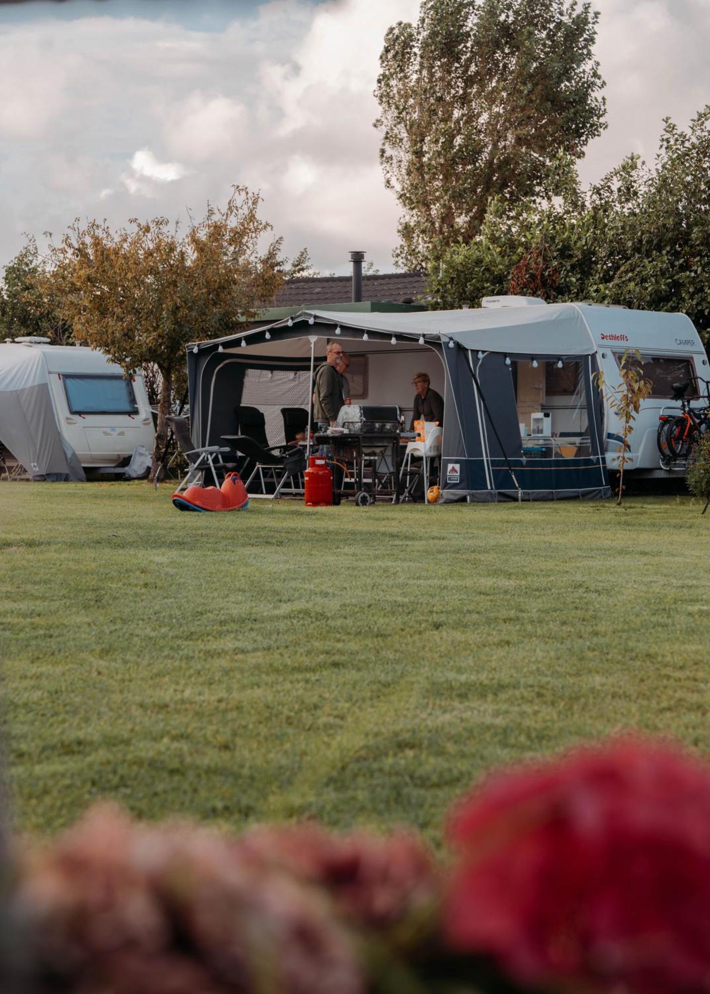 Camping De Tulpenweide Lege Kampeerplaats, Lege Plaats Op Het Gras Zonder Bed Breezand Exterior foto