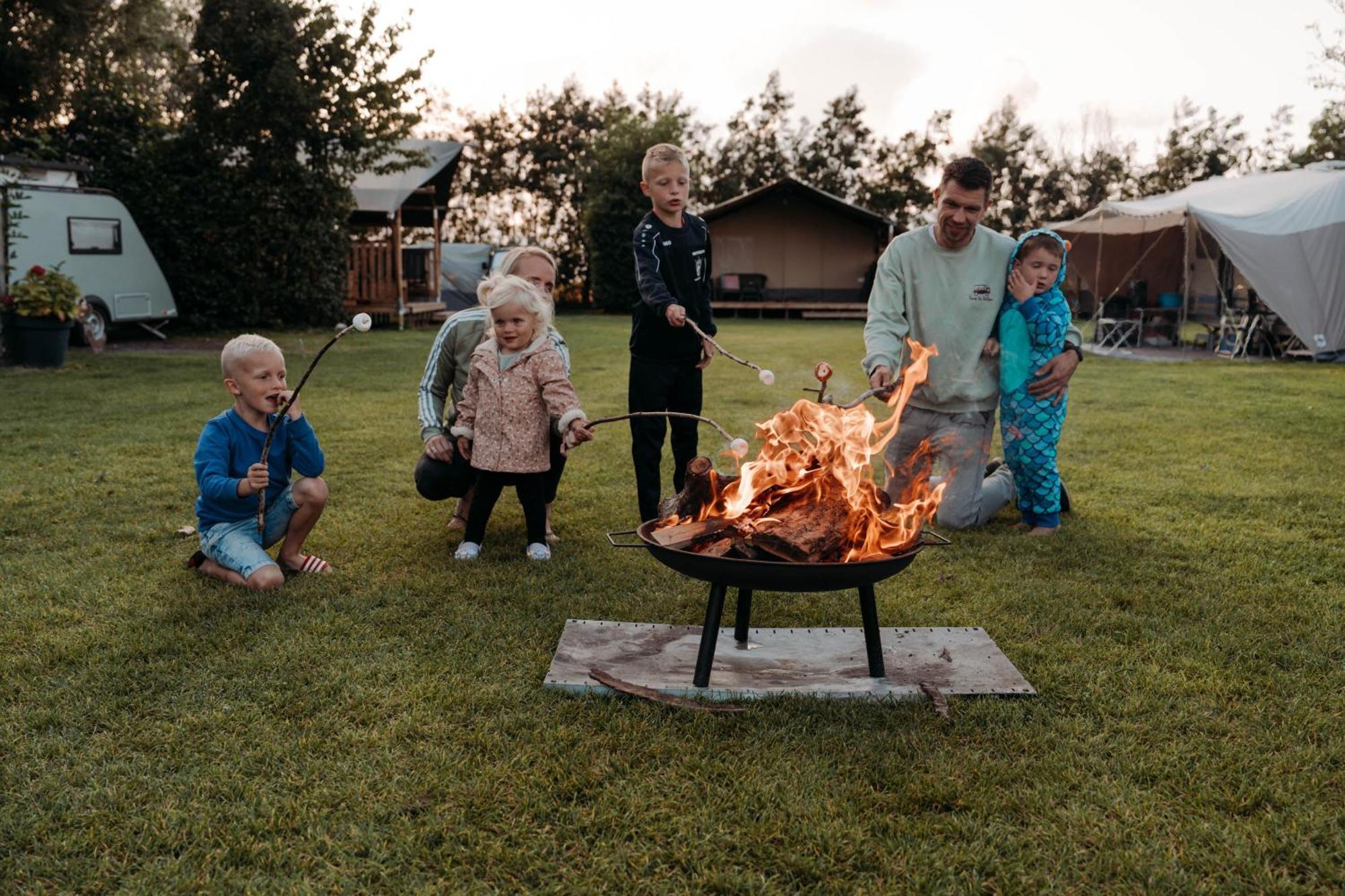 Camping De Tulpenweide Lege Kampeerplaats, Lege Plaats Op Het Gras Zonder Bed Breezand Exterior foto